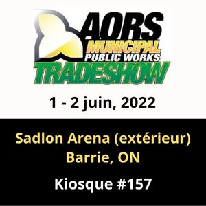 Visitez Tenco kiosque #157 au AORS Puplic Works Tradeshow - Barrie, ON